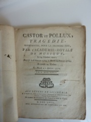 Rameau-Castor&Pollux-opéra-livret-
